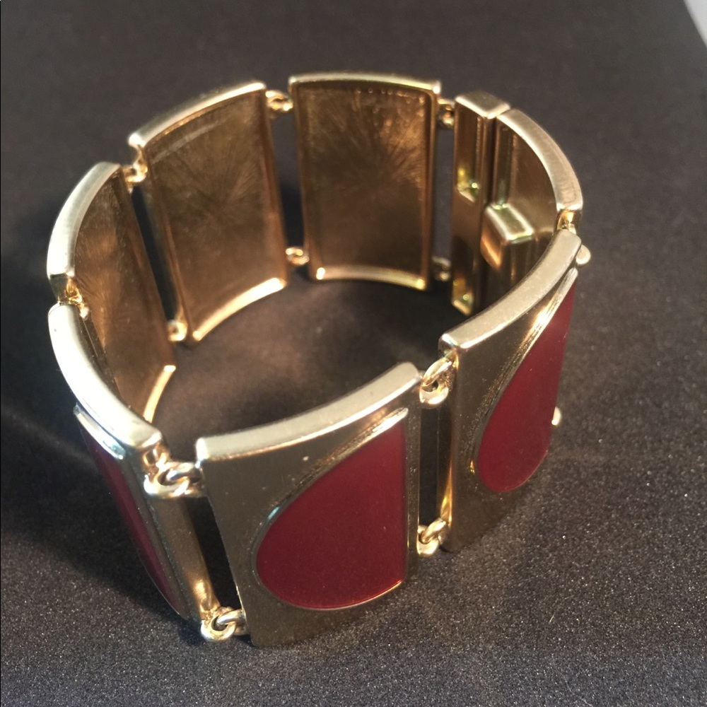 Enamel link bracelet